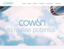 Tablet Screenshot of cowan.com